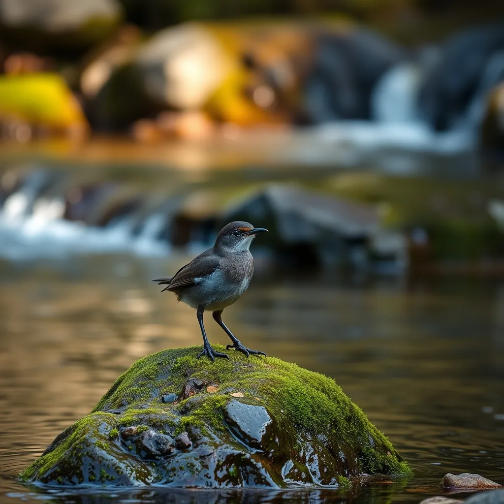 Le cincle plongeur, habitant discret des eaux vives de la Jordanne