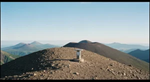 Le sommet arrondi du Plomb du Cantal et son panorama sur les volcans d'Auvergne