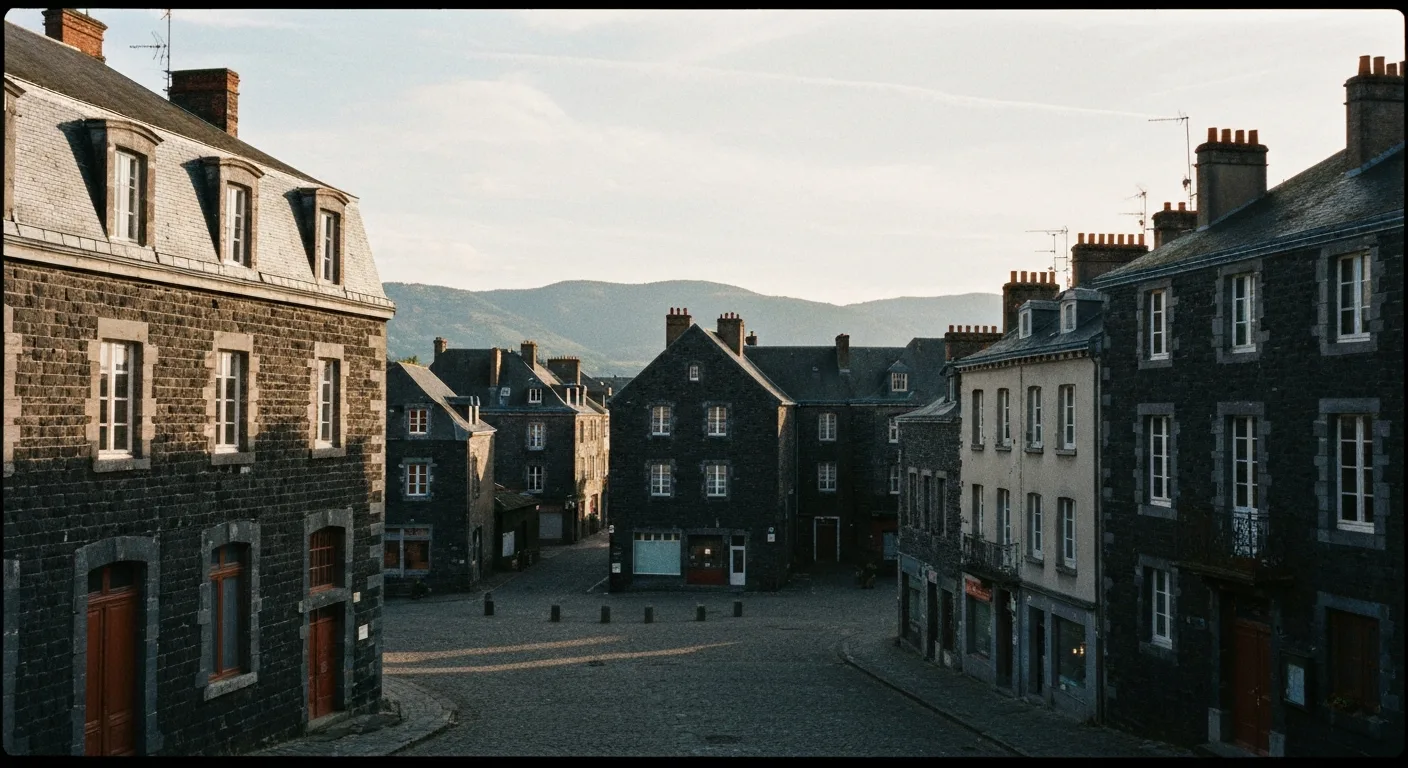 Le centre historique d'Aurillac et ses façades en pierre volcanique