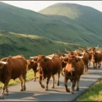 La transhumance et les fêtes de l&rsquo;estive dans le Cantal