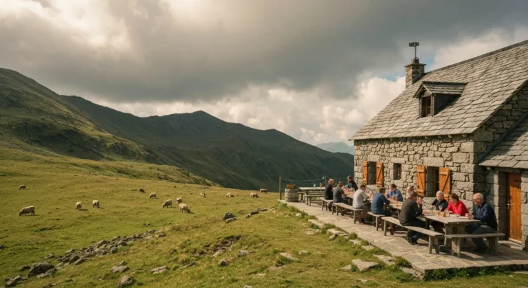 Manger en ferme-auberge et en buron dans le Cantal