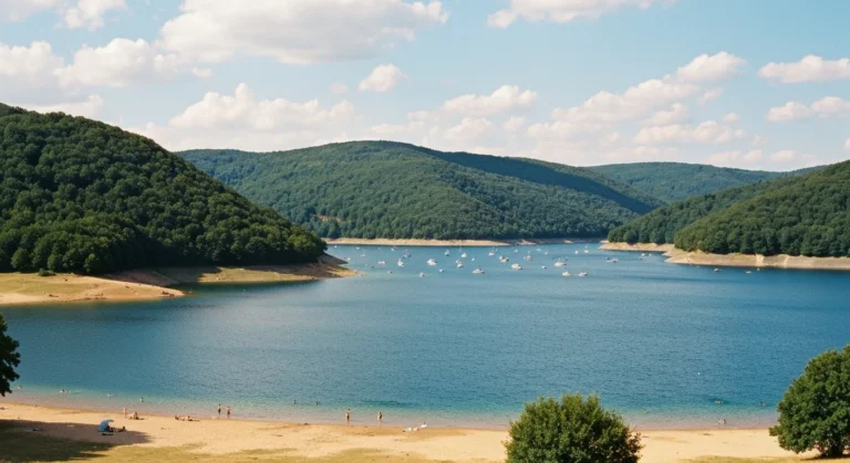 Lac de Saint-Étienne-Cantalès : baignade, bases nautiques et accès