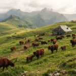 La race Salers : la vache rouge qui a façonné les paysages du Cantal