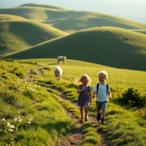 Randonner dans le Cantal avec des enfants : dénivelé, durée et sécurité