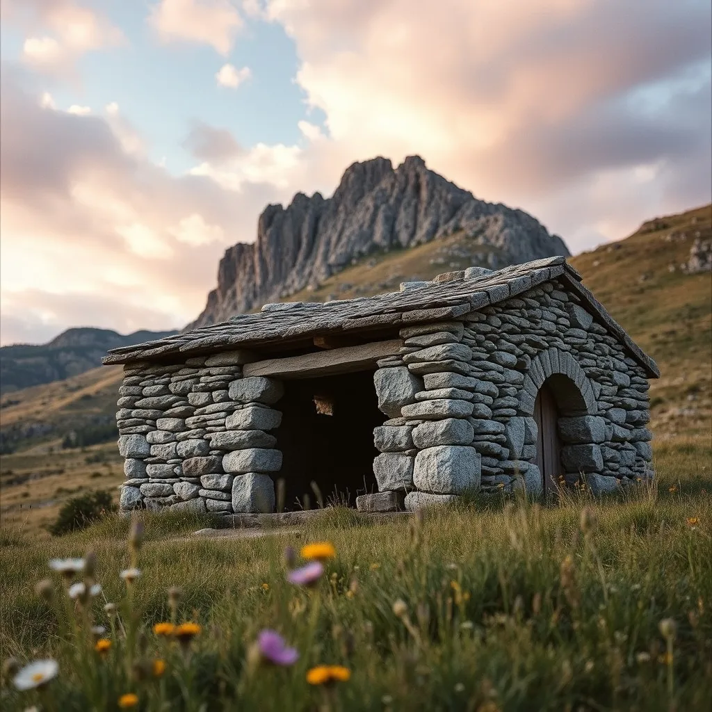 Les ruines du buron du Roc des Ombres, vestige de trois siècles de pastoralisme d'estive