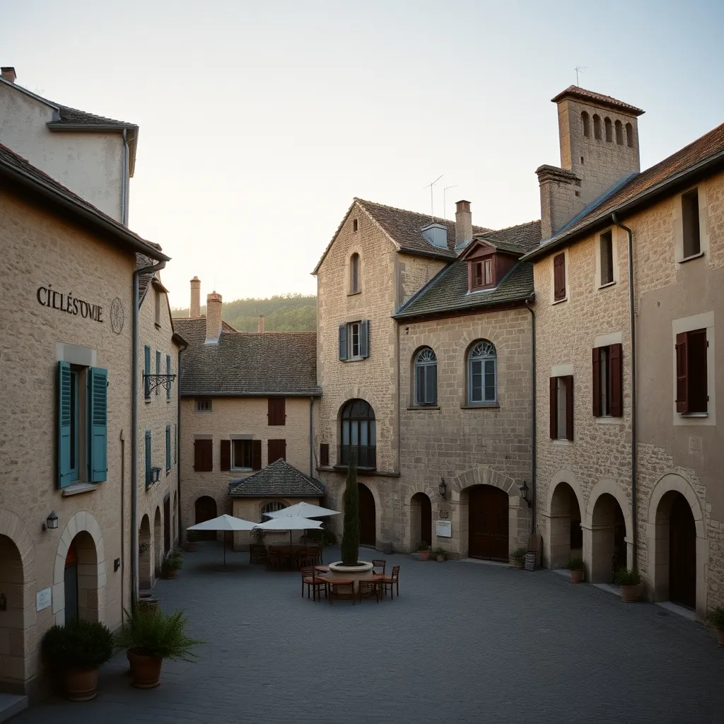 Salers et ses maisons Renaissance en pierre volcanique, étape finale de la route des crêtes