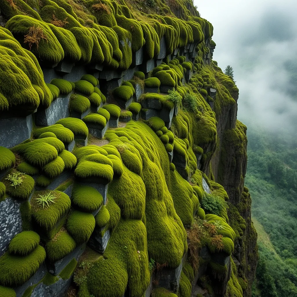 Les orgues basaltiques des parois du cirque du Falgoux, témoins de l'activité volcanique ancienne