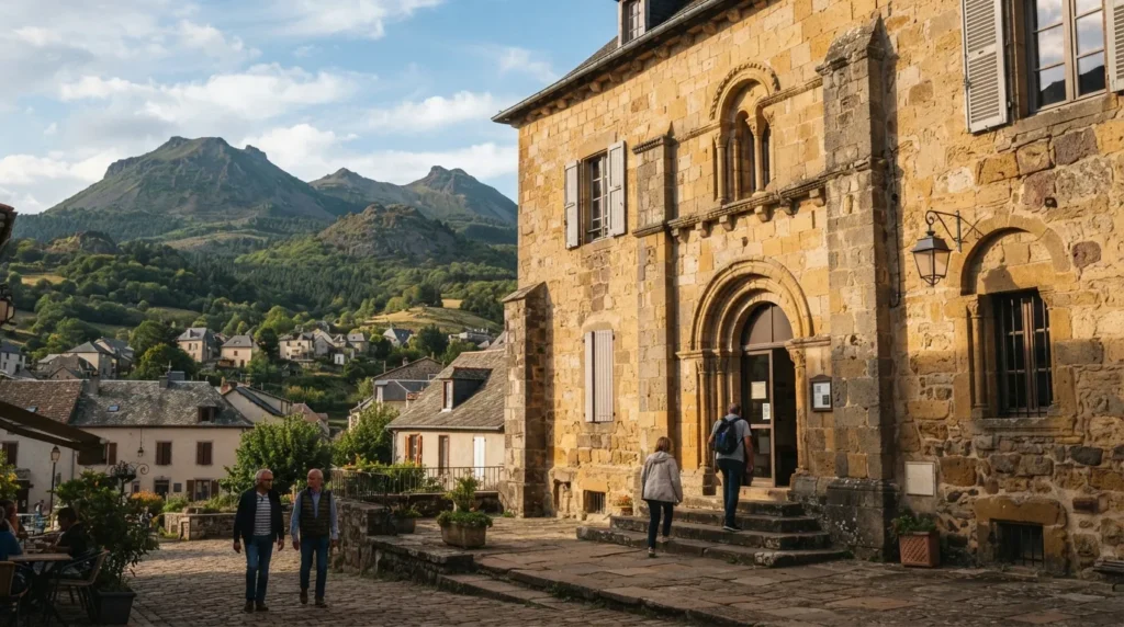 Le palais épiscopal de Saint-Flour abrite le Musée de la Haute-Auvergne et ses collections d'ethnographie cantalienne